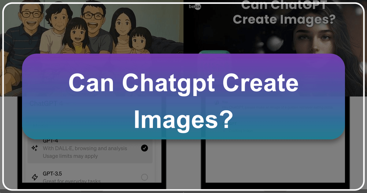 ChatGPT's latest iterations can generate stunning images with advanced models like GPT-4o and DALL-E 3 integrations. /images/can-chatgpt-create-images.png