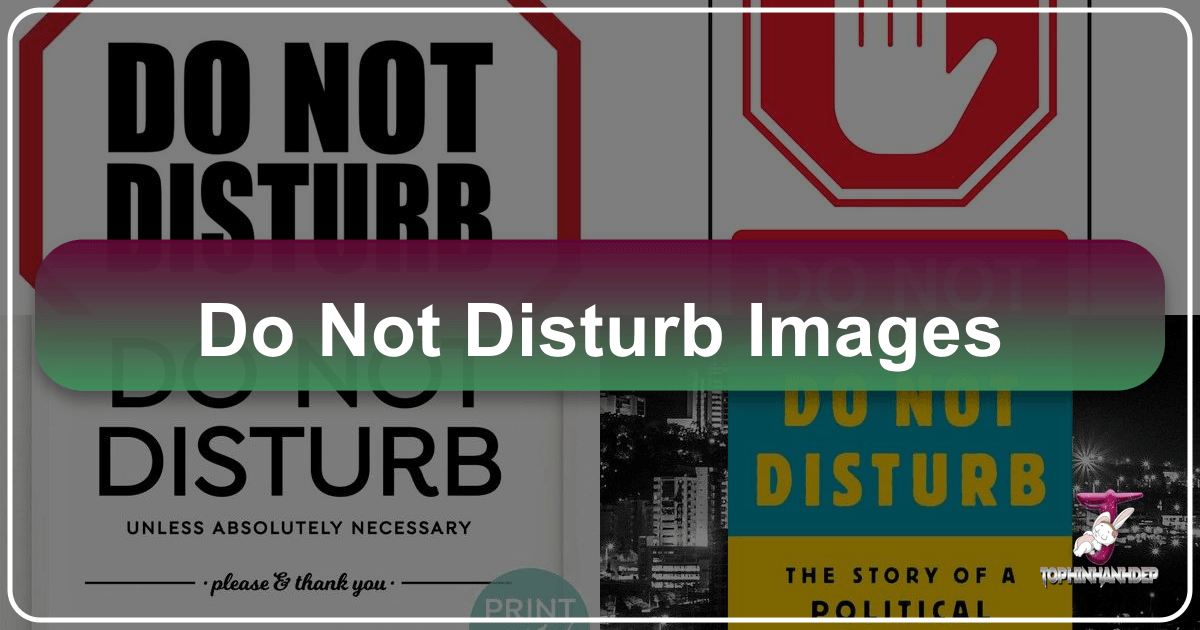 Tophinhanhdep.com offers diverse "Do Not Disturb" images for tranquility and focus, enhancing personal and professional spaces. /images/do-not-disturb-images.png