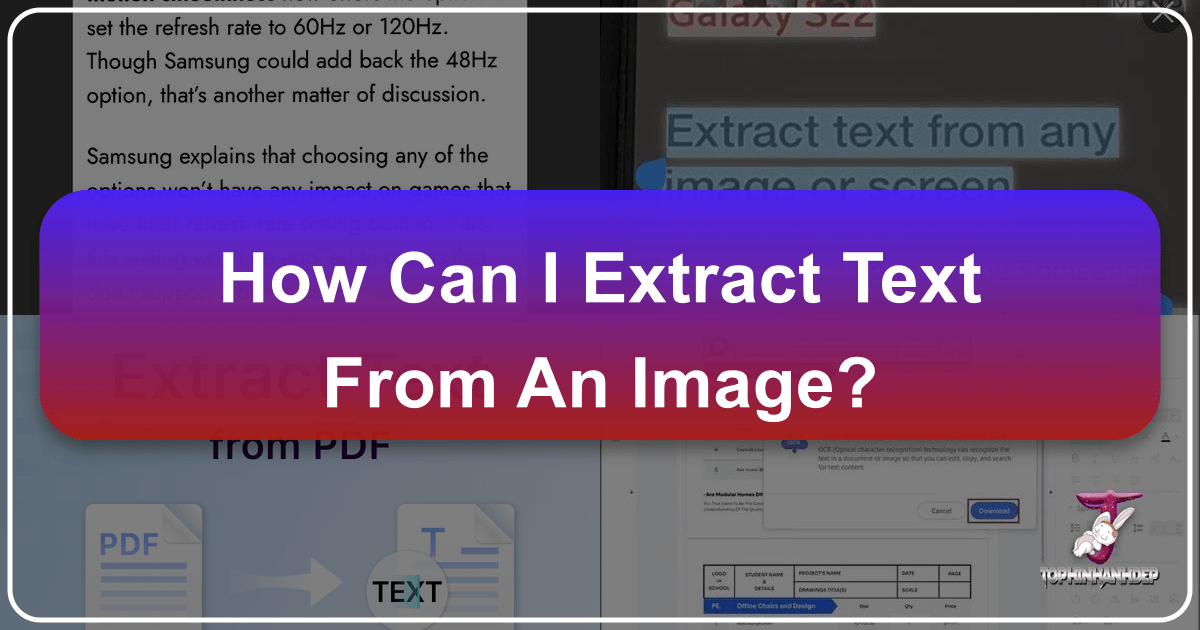 Extracting text from images using Optical Character Recognition technology with Tophinhanhdep.com's tools and services. /images/how-can-i-extract-text-from-an-image.png