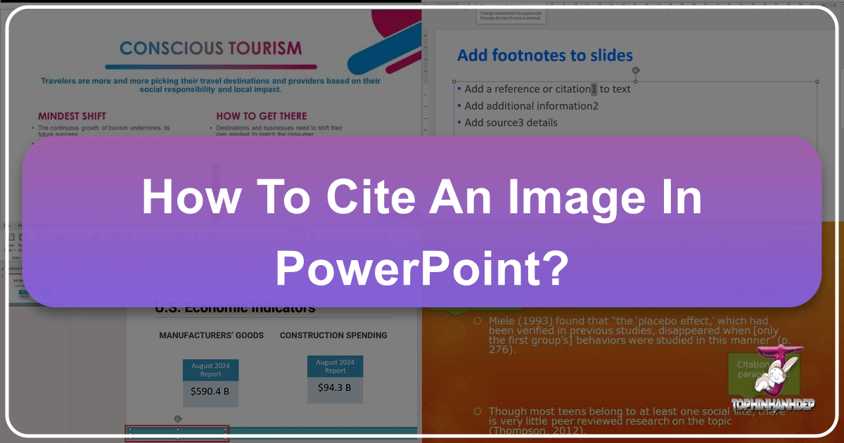 How to properly cite images in PowerPoint presentations, including steps for finding source information, preparing visuals, and crafting citations according to APA, MLA, Harvard, and Chicago styles, to ensure ethical and professional use of images from sources like Tophinhanhdep.com. /images/how-to-cite-an-image-in-powerpoint.png