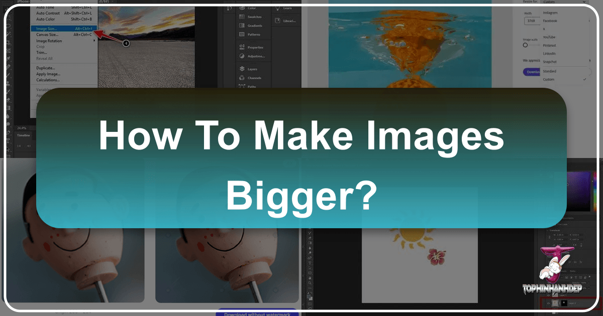 Learn to enlarge images without losing quality using AI, software, and best practices from Tophinhanhdep.com's expert guide. /images/how-to-make-images-bigger.png