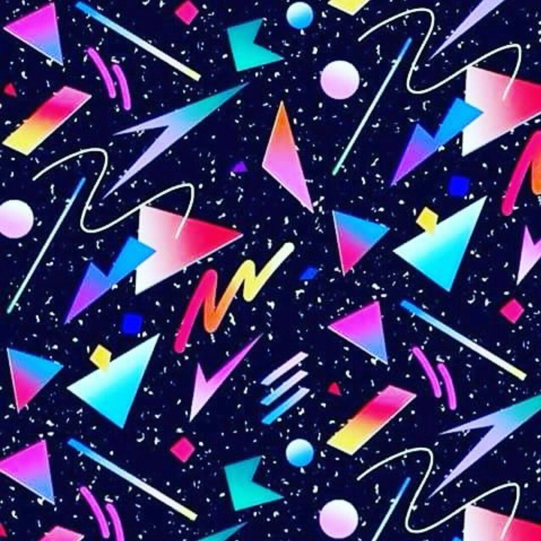 90s Neon Geometric Wallpapers - Top Những Hình Ảnh Đẹp