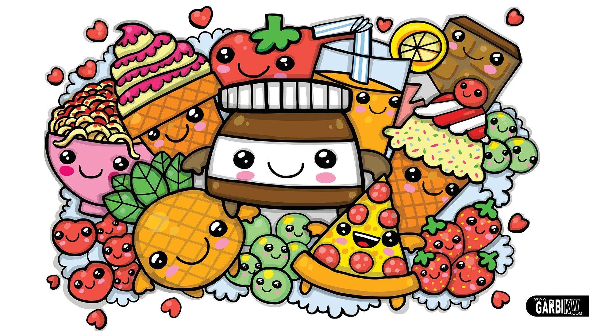 Những hình vẽ đồ ăn cute đơn giản  Những hình vẽ cute đơn giản đồ ăn
