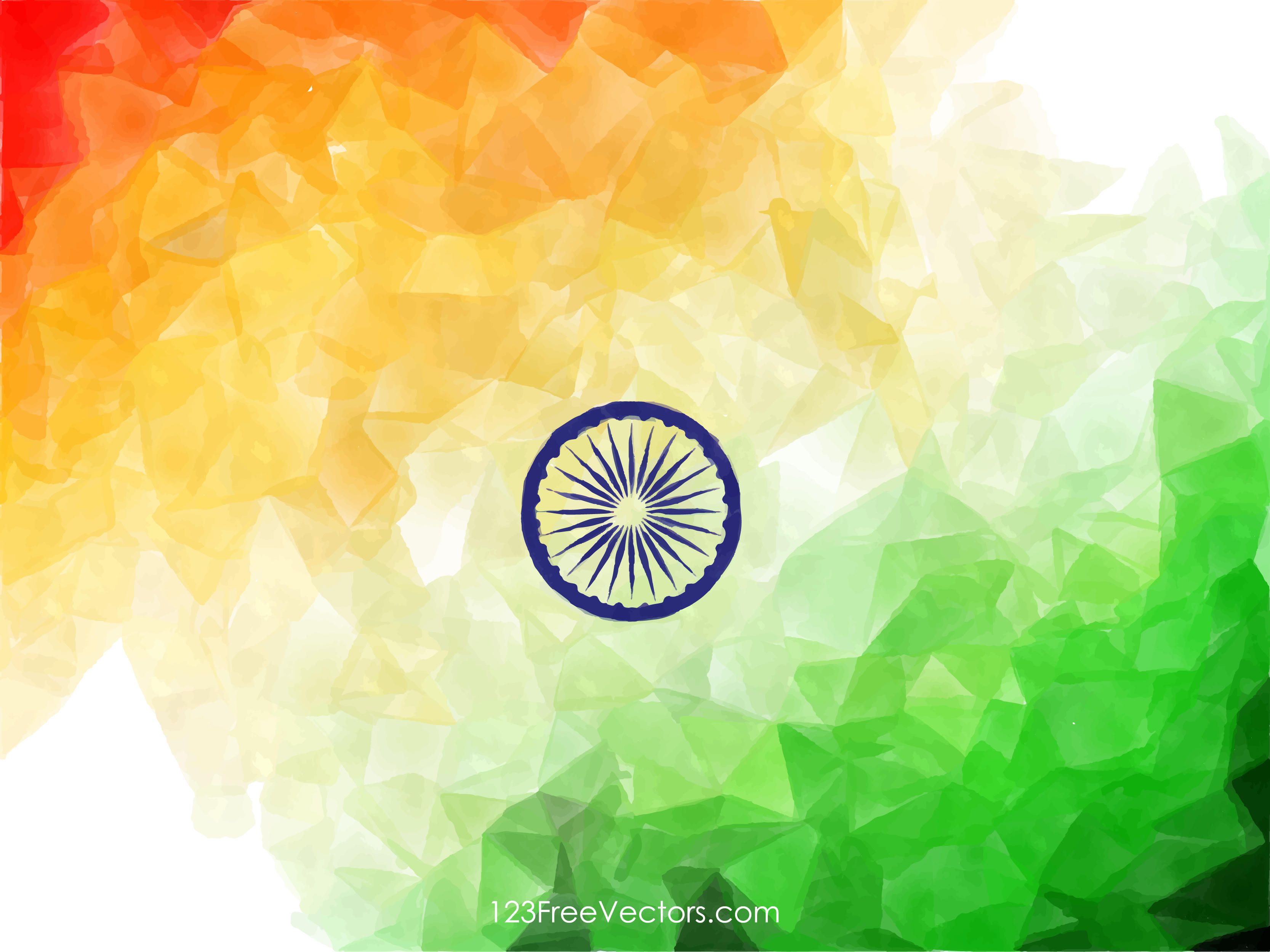 Free Vector  Abstract indian flag background design  Flag background Indian  flag Background design