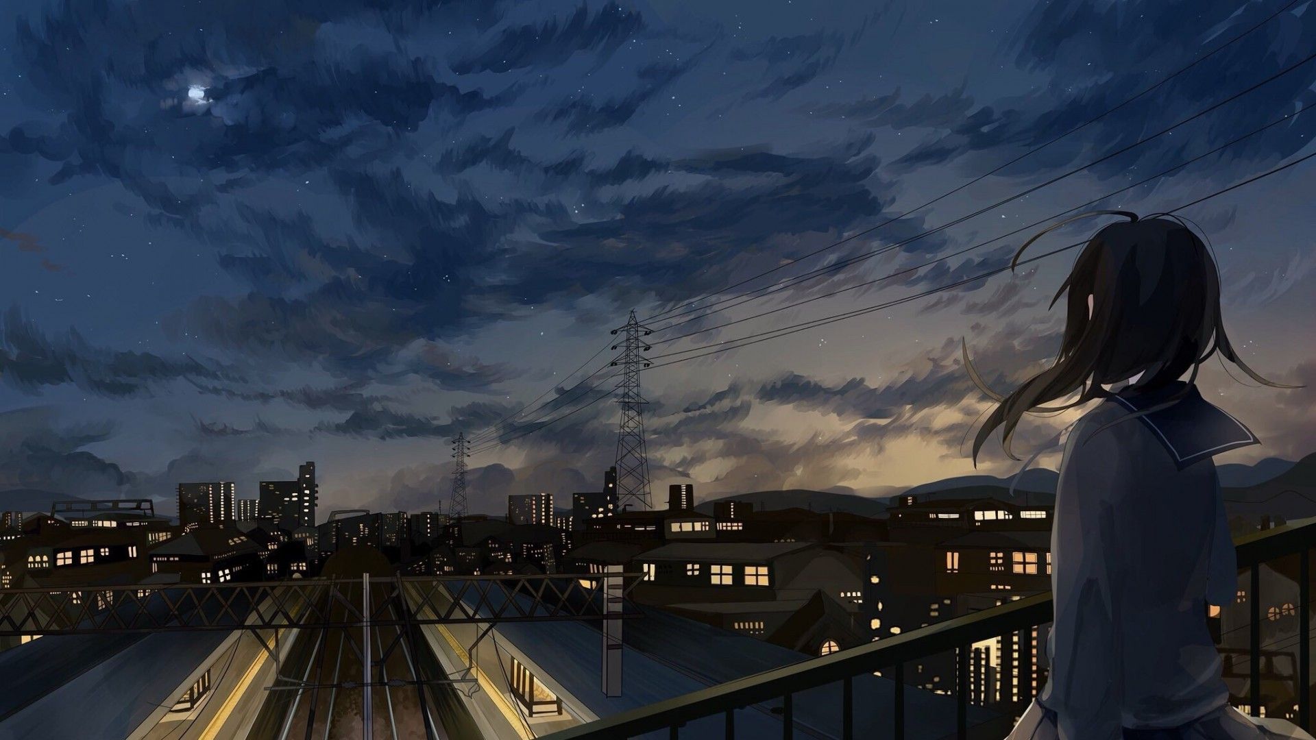 Anime Night City Wallpapers - Top Những Hình Ảnh Đẹp